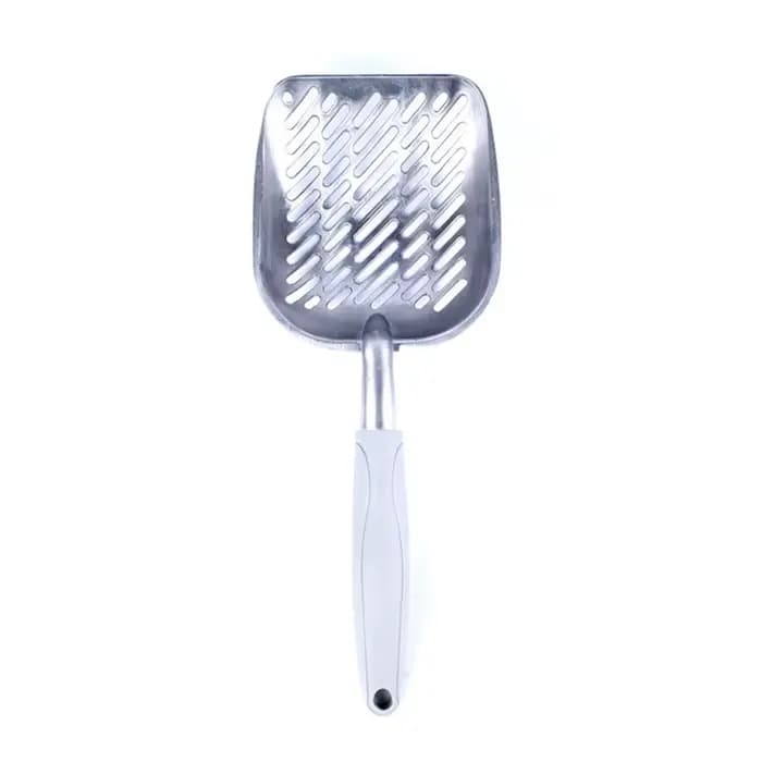Grande Pelle à Litière en Métal pour Chat, avec Pelle Profonde et Poignée Ergonomique, en Aluminium 