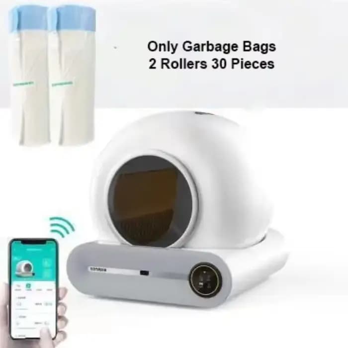 Tonepie chat bac à litière automatique sac poubelle chats toilette sacs poubelle jetable épaississem