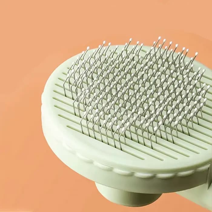 Peigne d'épilation pour animaux de compagnie, brosse autonettoyante pour chat, brosse coulissante po