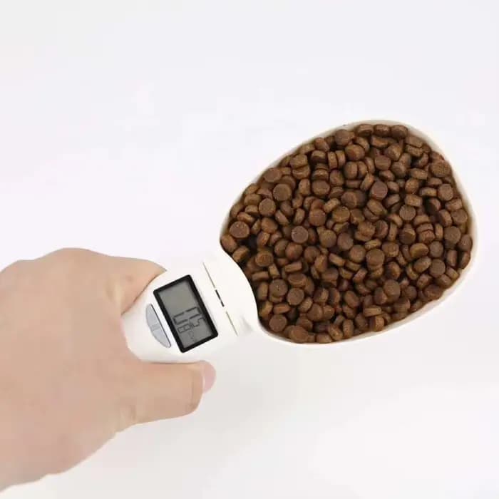 Outil de mesure électronique bol d'alimentation pour chien et chat cuillère à mesurer balance alimen