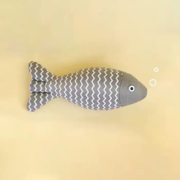 Jouet pour chat en peluche, simulation de poisson, pour chaton, à mâcher, anti-stress, pour l'auto-e