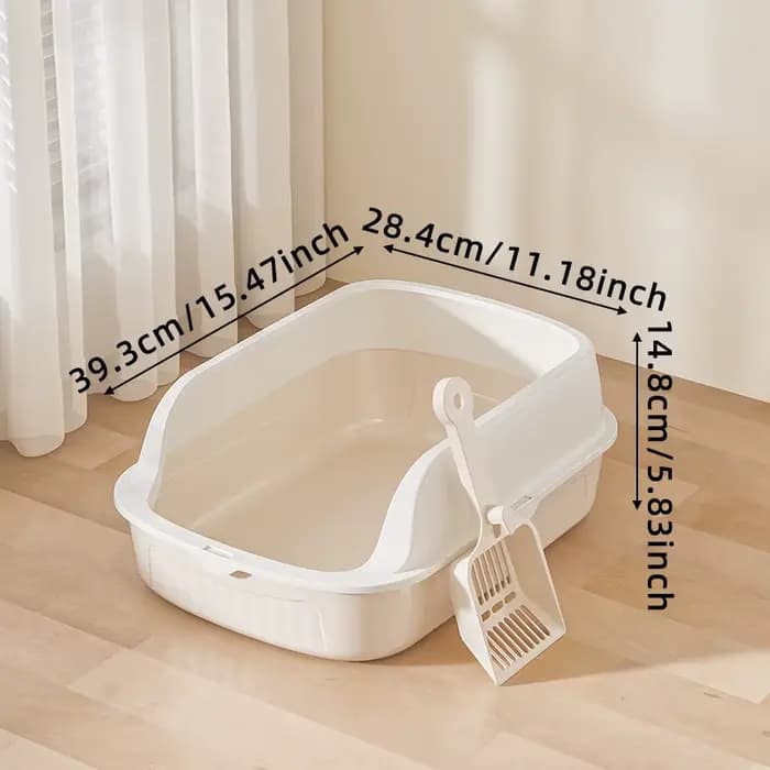 Bac à litière pour chat de petite taille, anti-éclaboussures, bac à sable pour animaux de compagnie,