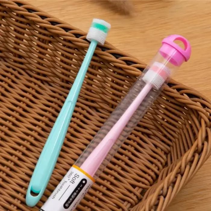 TONG-Brosse à dents en silicone souple pour petit chien et chat, étui de soins dentaires, facile à m