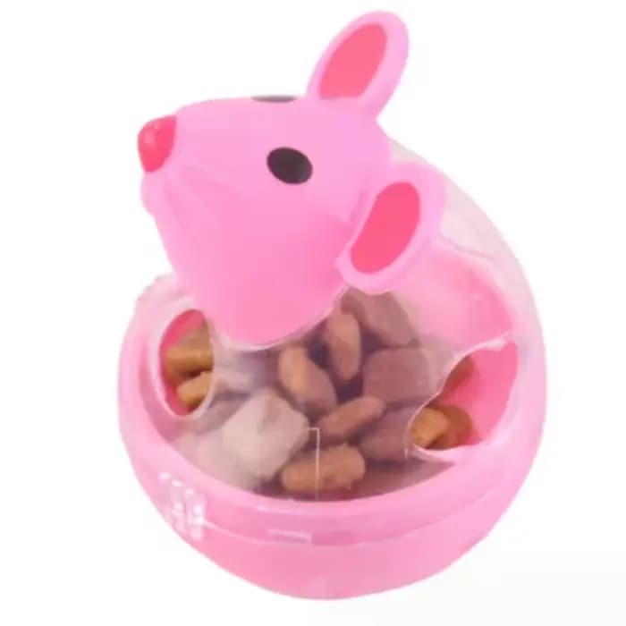 Mangeoire pour animaux de compagnie, jouet pour chat, souris, bol distributeur de nourriture roulant