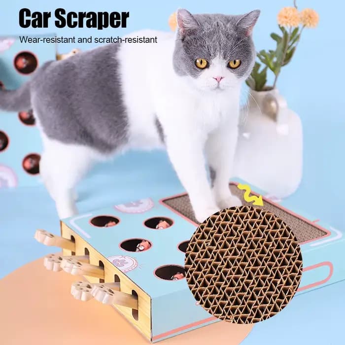 Boîte de jeu pour chat, labyrinthe interactif éducatif, frappé Gophers, bâton de chat drôle 3 en 1, 