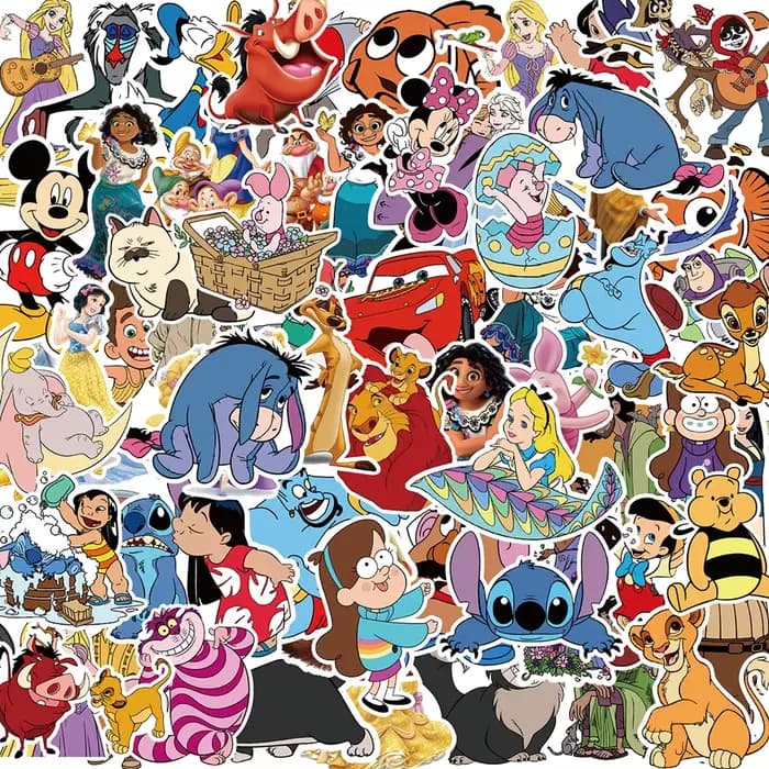 10/30/50/100 PIÈCES Mignon Disney Personnage Mickey Mouse Le Roi Lion Dessin Animé Autocollants Esth