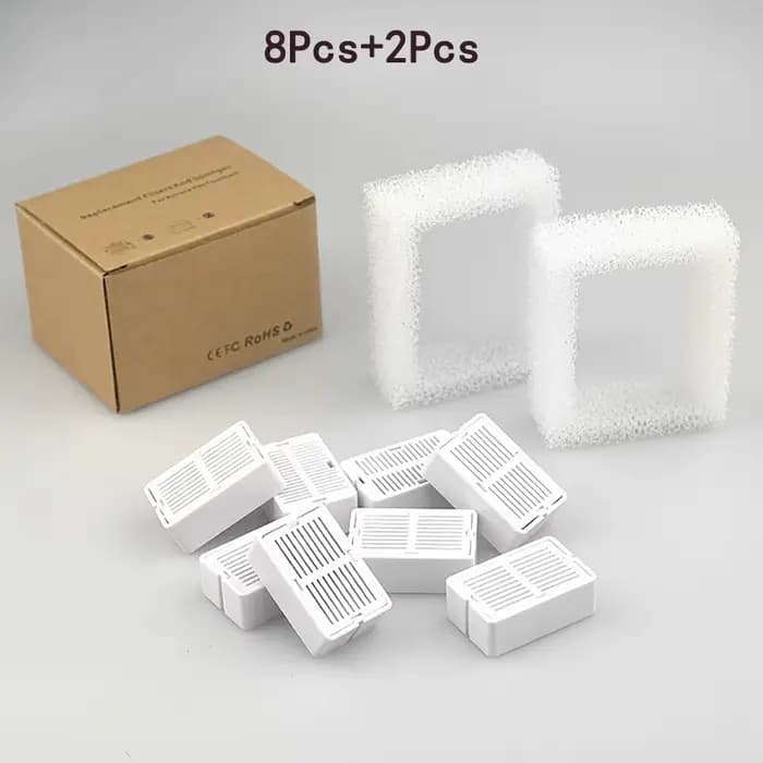 Filtres de remplacement pour fontaine d'eau pour chat, paquet de 8/16 filtres à charbon pour fontain