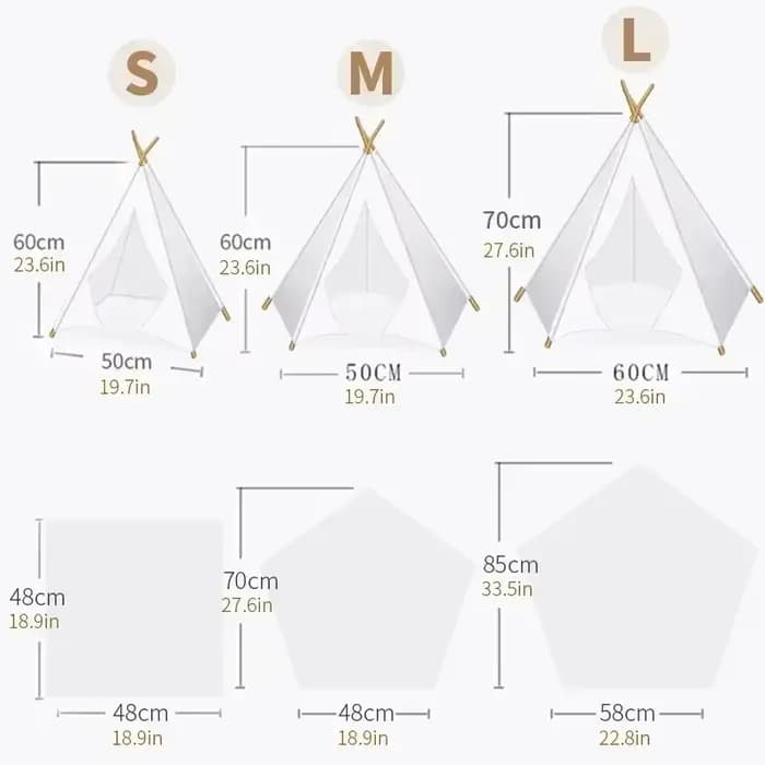 Tente tipi pour animaux de compagnie pour chats et chiens, Portable, amovible, lavable, maison pour 