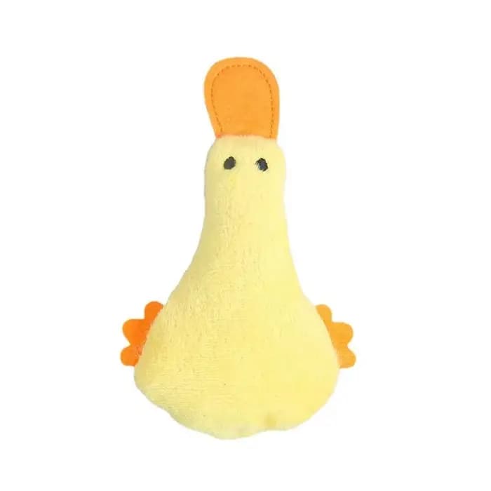 Jouets chat mignon drôle interactif en peluche canard chat jouet Mini dents meulage herbe-aux-chats 