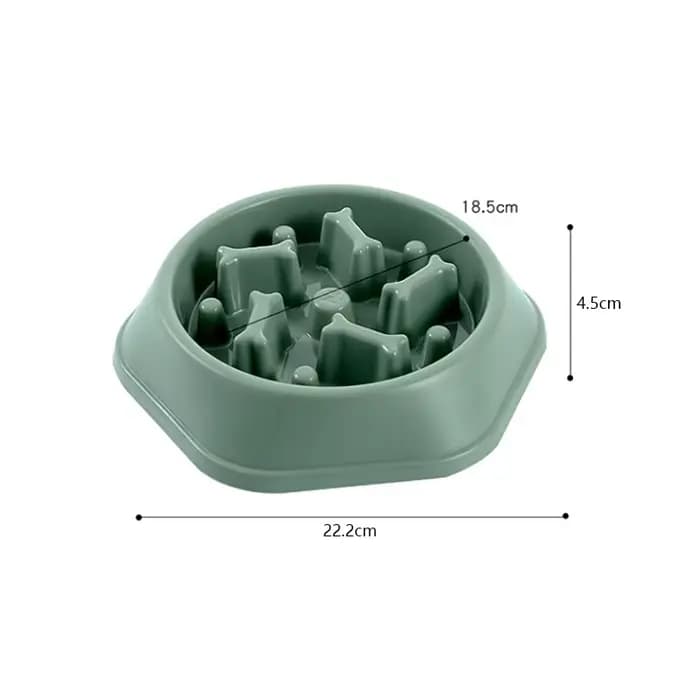 Filles à Nourriture Lente Anti-étouffement pour Animaux Domestiques, pio en Plastique PP, Assiette p