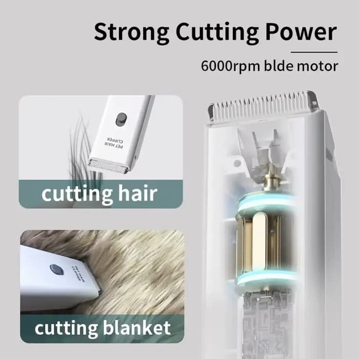Tondeuse pour chien sans fil, Rechargeable, pour animaux de compagnie, à faible bruit, professionnel