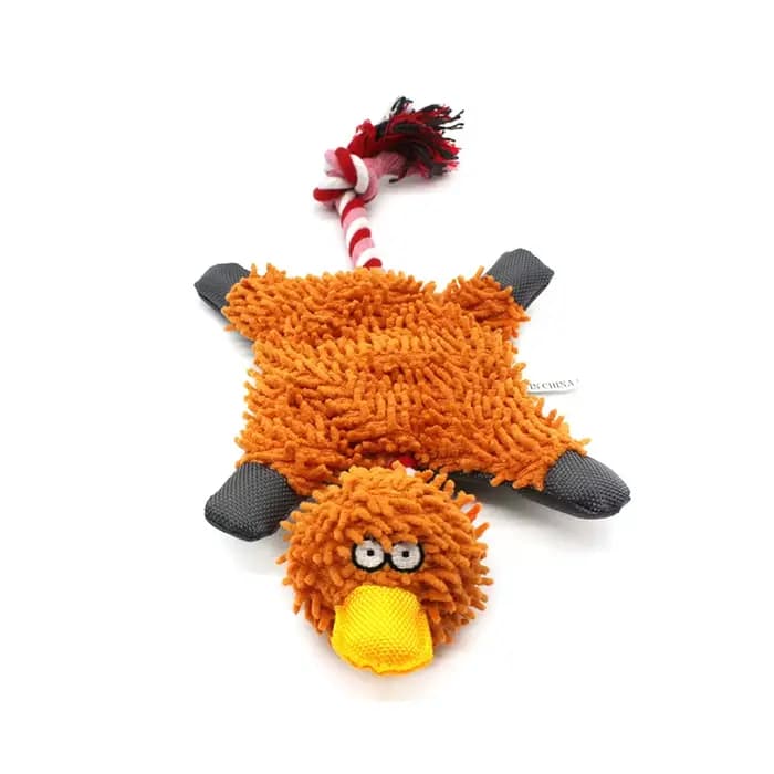 Jouets en peluche de canard créatifs et amusants pour chiens, avec corde, entraînement Durable, grin