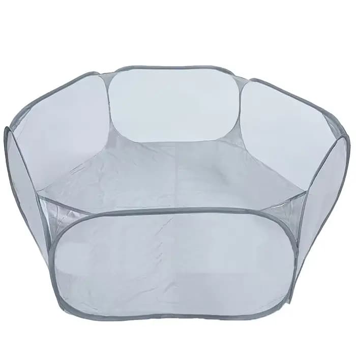 Petite Cage transparente Portable pour animaux de compagnie, tente pour chat et chien, parc pour ani