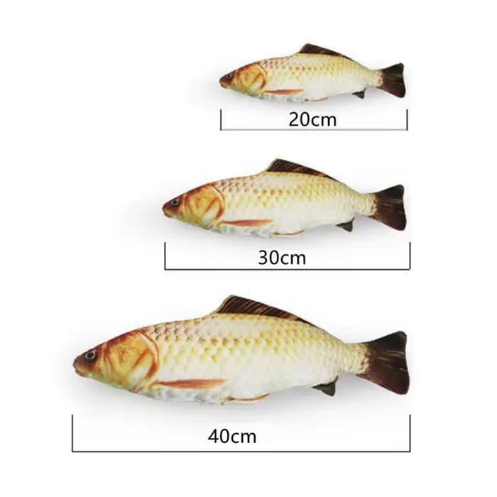Jouet créatif pour chat, Simulation de poisson 3d, peluche douce, Anti-morsure, Interaction d'herbe 
