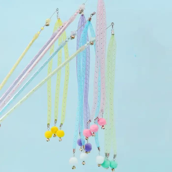 Jouet pour chat, boule de laine, jouets pour chats, bâton Teaser, fil d'acier, jouets interactifs ré