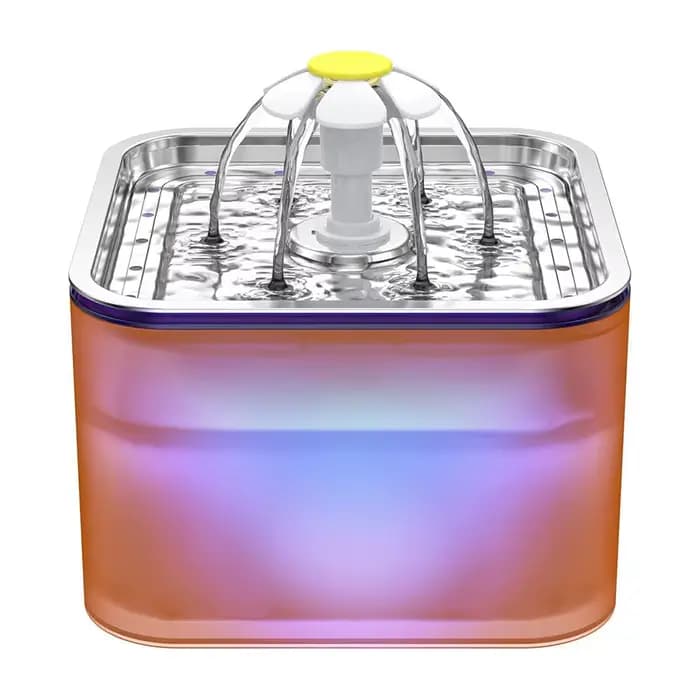 Fontaine à eau automatique pour chat 3,2 L, alimentée par USB, bol à eau circulante en acier inoxyda