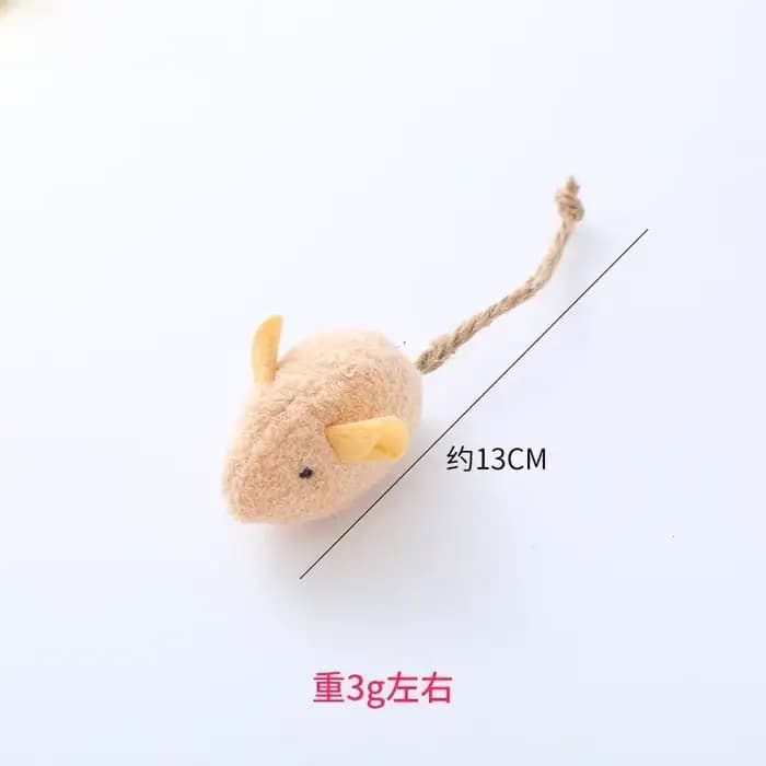 TJavier-Souris en peluche pour chats, jouet coule et apaisant pour animaux de compagnie