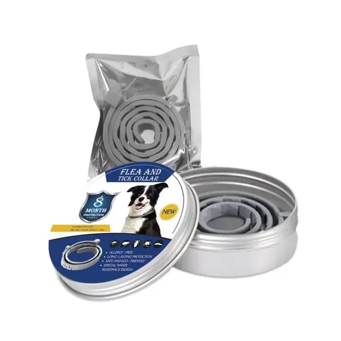 Collier de défense contre les pulies et les tiques de 8 mois pour chiens et chats – Protection anti-