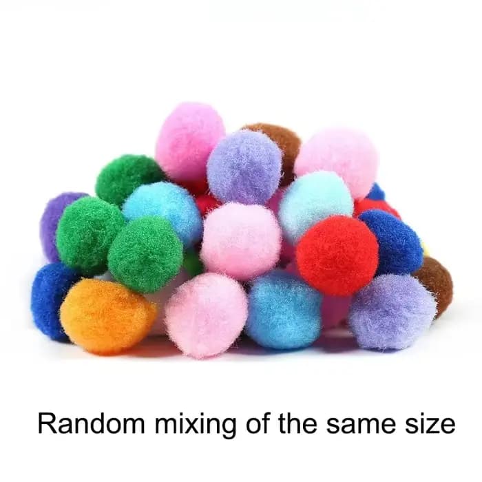Pompons 8/10/15/20/25/30mm, Mini pompons doux et moelleux, boule de fourrure faite à la main pour br