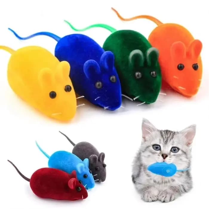 Jouet interactif pour chat en forme de souris avec son couineur, jouet de simulation de rat pour cha