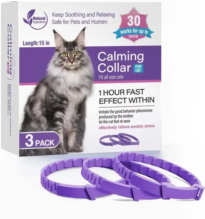 Collier apaisant réglable pour animaux de compagnie, collier pour chats et chiens, réduction de l'an