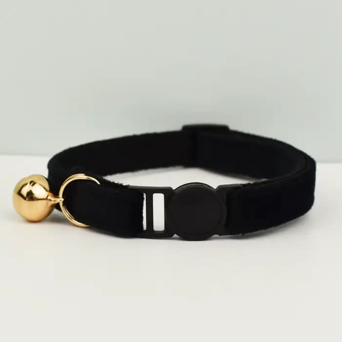 Collier pour chat avec nœud papillon, réglable, en velours, pour la sécurité des animaux, empêche le