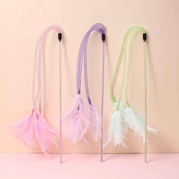Self Hi Feather Jouets pour chats, anciers de jeu, degré de morsure, jouets interactifs amusants pou
