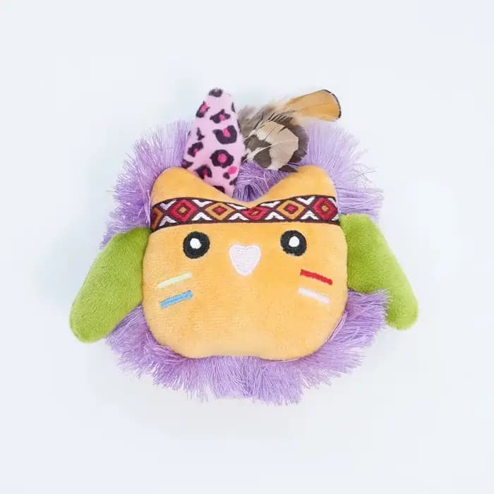 Jouets à mâcher en herbe-chats pour chats, jouets à franges en plumes en peluche pour mordre la dent