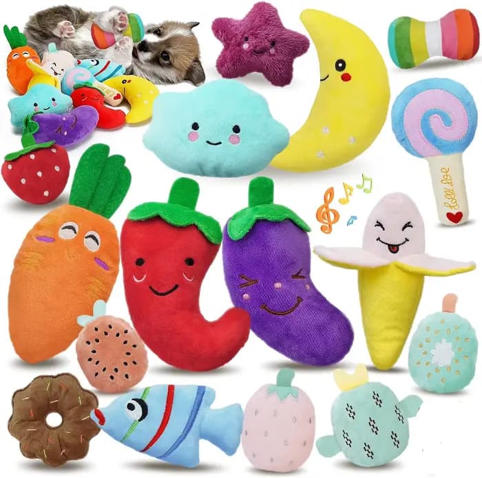 Jouets grinçants en peluche pour chiot, 1 pièce, pour petits et moyens chiens, masticateurs agressif
