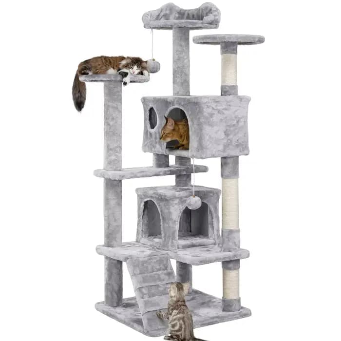 Grande maison pour chatons et chats, tour pour chat, condo avec 2 condos, griffoirs, grand arbre à c