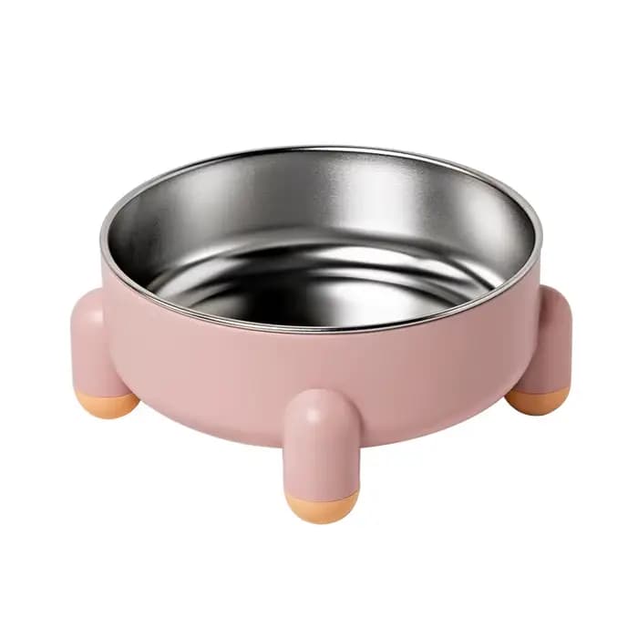 Bol d'alimentation antidérapant pour animaux de compagnie, en acier inoxydable, pour chats et chiens