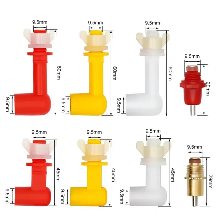 Abreuvoirs d'eau jetables, 5 pièces, modèles différents, lapin, caille, poussins, dindes, volaille
