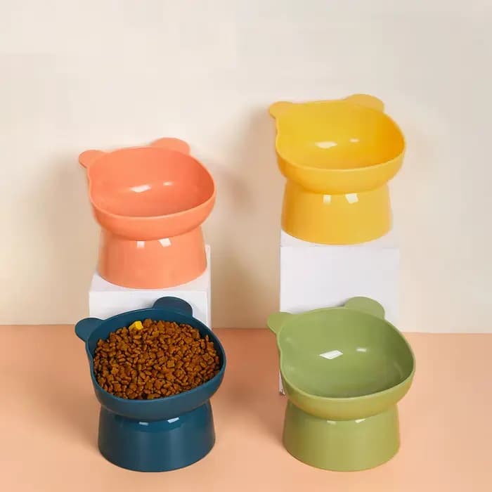 Nouvelles bols surélevés pour chat, mangeoire et abreuvoir sans Stress avec Base, Anti-vomissement, 