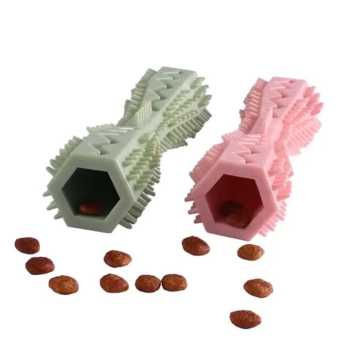 Brosse à dents pour chien, jouet à mâcher Durable, bâton en caoutchouc souple, Point de nettoyage de