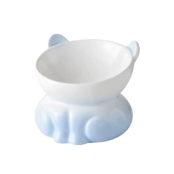 Bol en céramique pour chat, mignon, à bouche inclinée, pour nourriture de chien, multi-usages, anti-