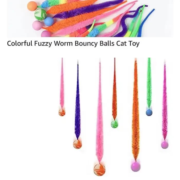 Jouets interactifs pour chat, cornichon, boule rebondissante colorée, fournitures pour animaux de co