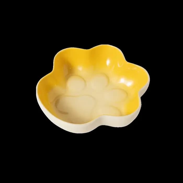 Bol en céramique créatif en forme de patte pour chat, grande capacité, anti-chute, anti-étouffement,
