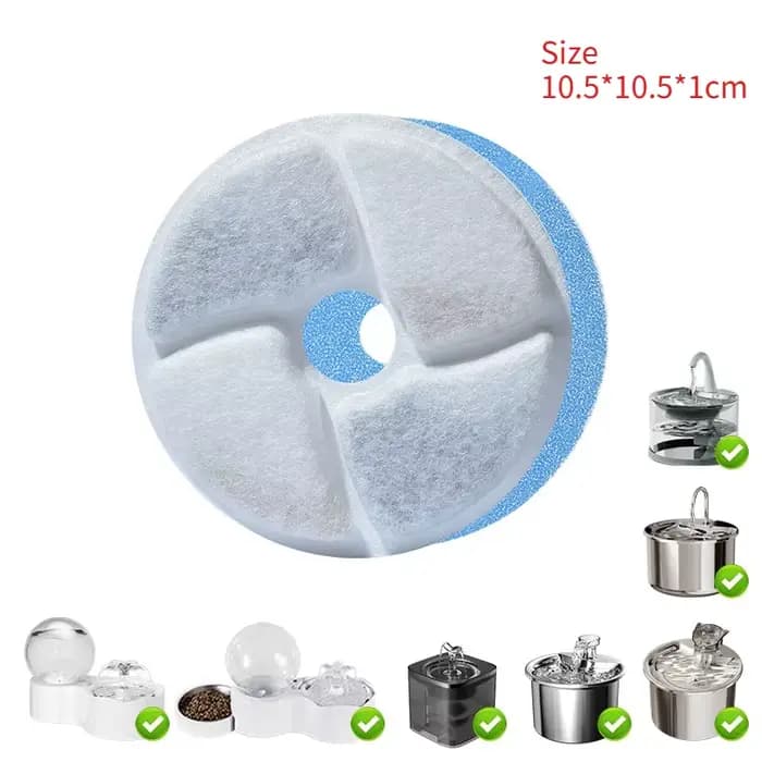 Filtres pour fontaine à eau pour animaux de compagnie, filtres de remplacement adaptés aux fontaines