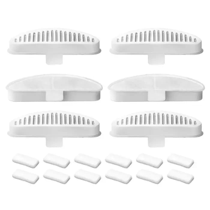 Filtre de rechange pour fontaine à eau Uahpet pour chat, 6 pièces, 2L, 67oz