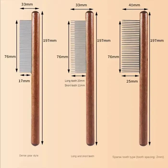 Peigne à puces pour animaux de compagnie, peigne pour chien et chat, outils d'élimination des tiques