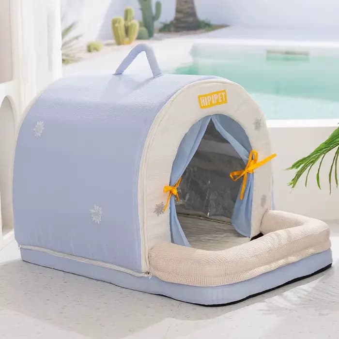 Litière pour chat semi-fermée, pour chiens de petite et moyenne taille, chenil pour animaux de compa