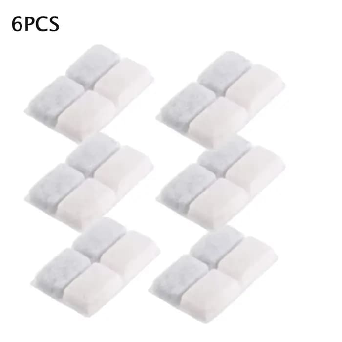 Filtres de remplacement pour fontaine d'eau pour chat, 6/12 pièces, avec charbon actif en noix de co