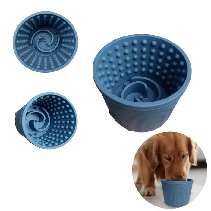 Bol à alimentation lente en silicone pour chien, bol à lécher pour animaux de compagnie, distributeu