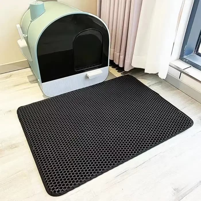 Grand tapis de litière pour chat, imperméable, Double couche, antidérapant, pour bac à litière, lava
