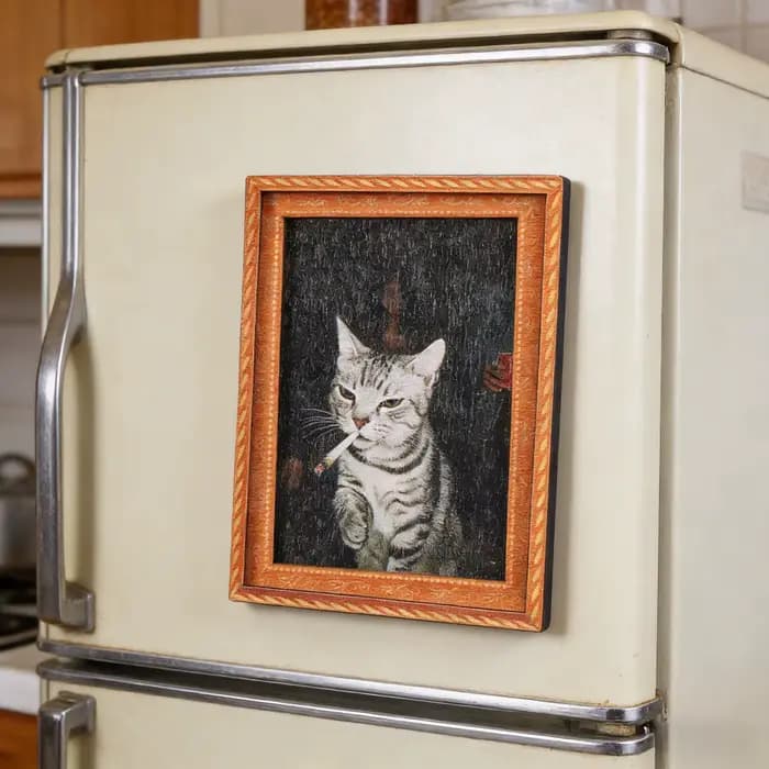 Aimant de réfrigérateur chaton mignon, Mini cadre Photo, aimant de réfrigérateur