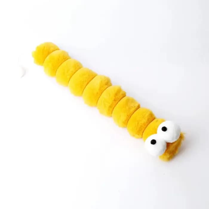 Jouet à mâcher en peluche pour chat, coussin chenille, herbe-aux-chats, jouets Teaser pour chats, fo