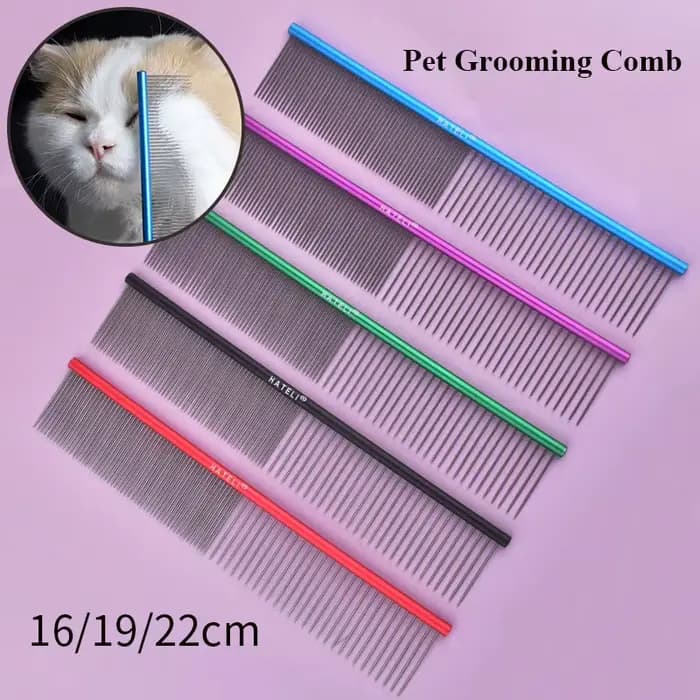 Peigne de toilettage en acier inoxydable pour animaux de compagnie, longue optique, brosse d'épilati
