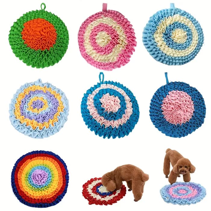 Tapis de reniflage pour chiens, réduit l'ennui et l'anxiété, alimentation lente et odeur, jouets sti