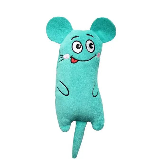 Jouet drôle en peluche brodé d'herbe à chat pour chat, souris Expressive, jouet interactif pour chat