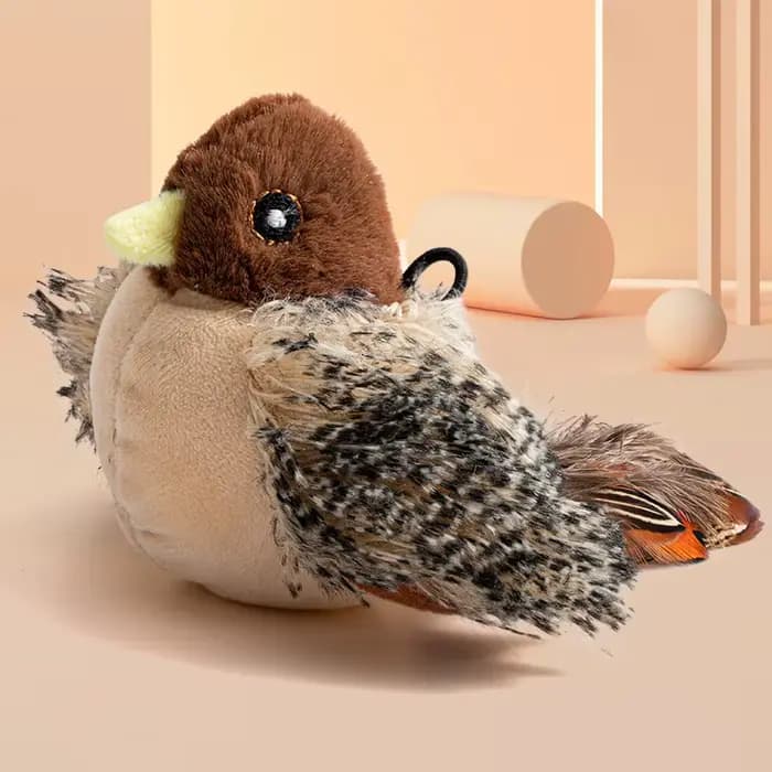 Jouets Interactifs en Peluche pour Chat, Oiseau Volant, Ailes à Rabat, Rangée de Rotterdam, Herbe à 